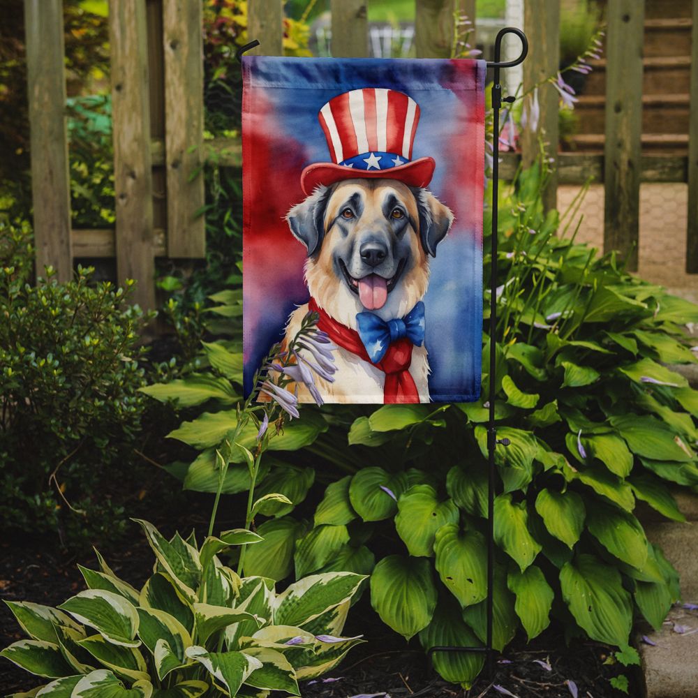 Anatolian Shepherd Patriotic American Garden Flag Mailbox Flag Decorative Yard Flag Banner Outside Patio Artwork Yard Flower Beds, Garden Size, Multicolor