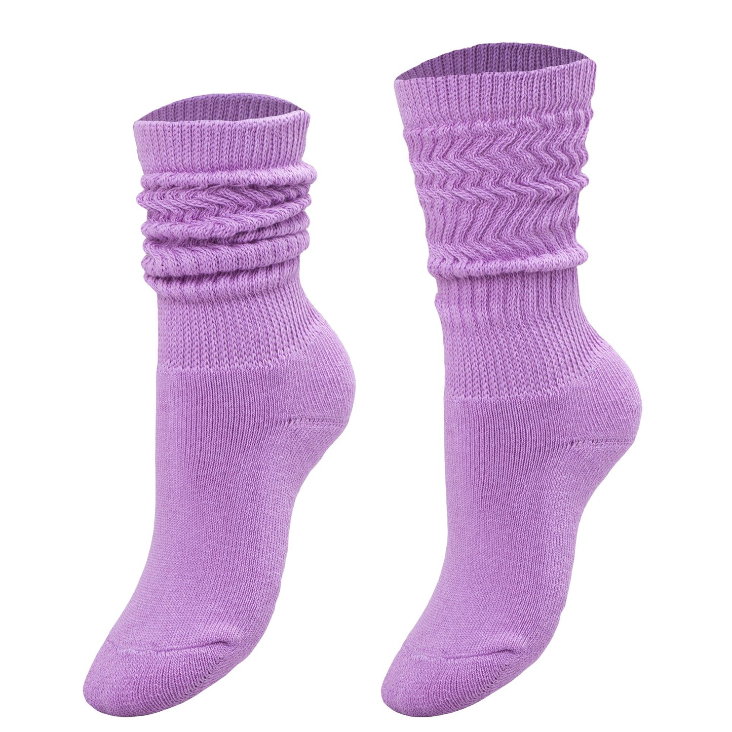 Kids Slouch Socks for Girls and Boys Knee High Cotton Scrunch Socks 3 to 15 Years Old 3 Pairs