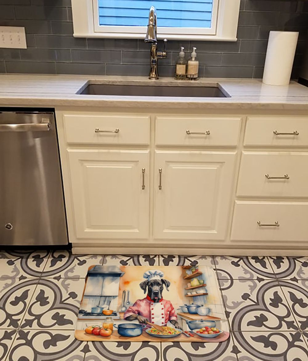 Great Dane The Chef Memory Foam Kitchen Mat Machine Washable Anti-Fatigue Mat Cushion Comfort Bath Mat or Kitchen Rug