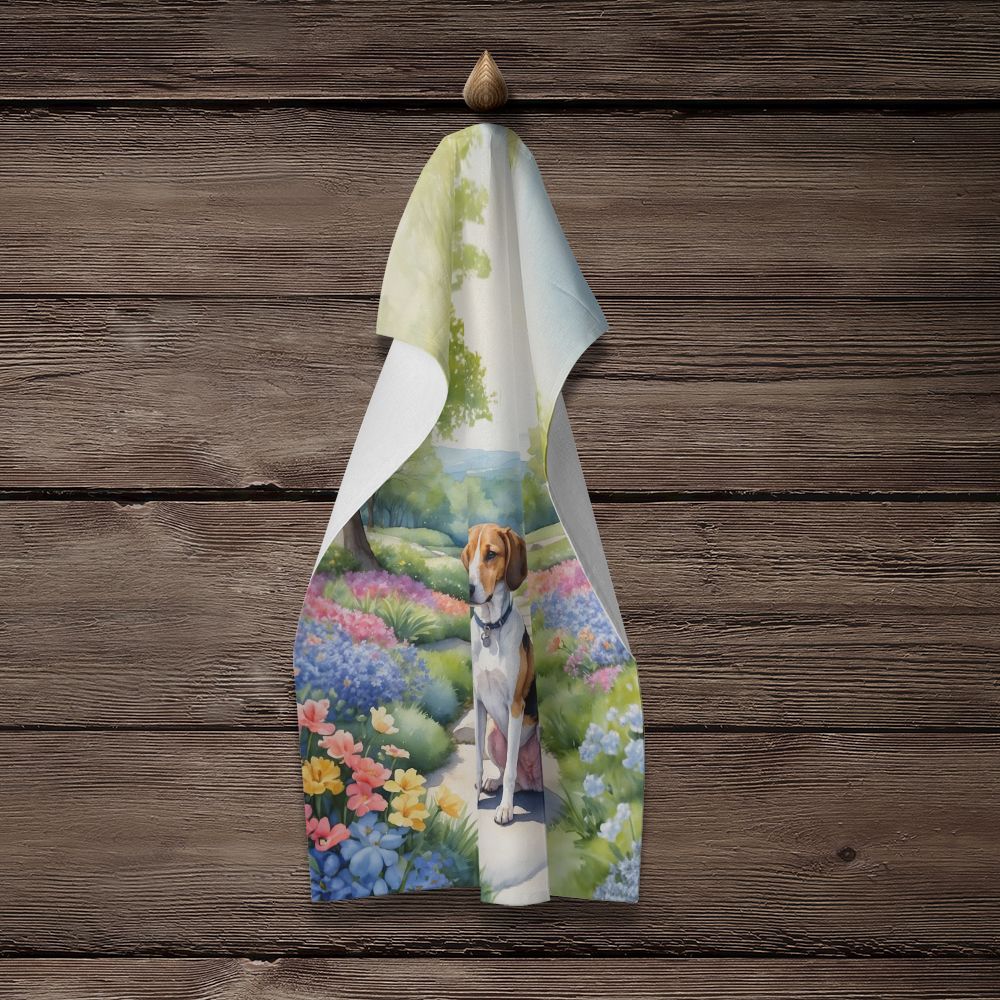 American Foxhound Spring Garden Kitchen Towel Dish Cloths Guest Hand Towel Decorative Bathroom Towel for Face,Tea, Dishcloth, Kitchen and Bath