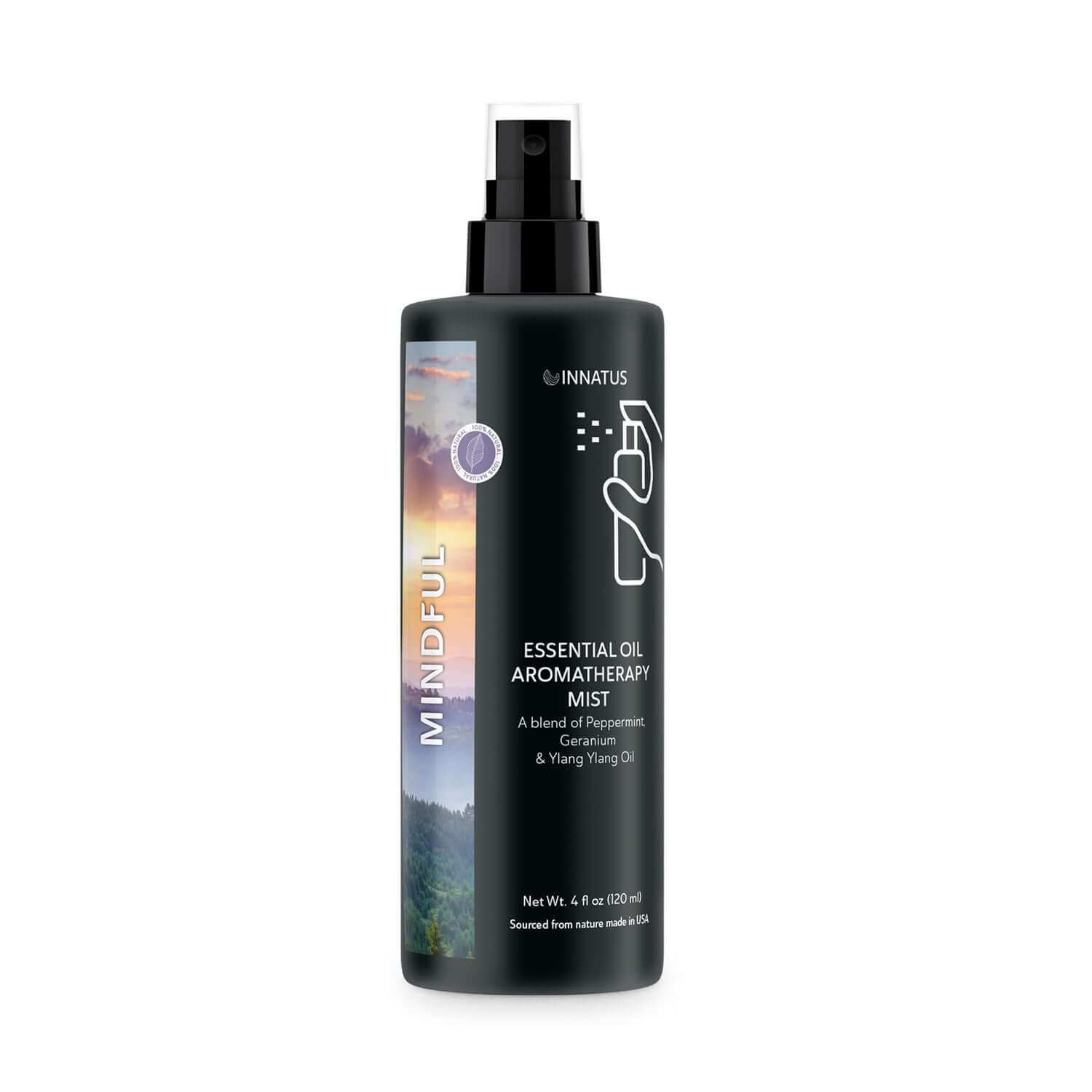 Essential Oil Aromatherapy Mindful Mist – 4oz Calming Spray for Home, Office, & Car – Natural, Alcohol-Free Essential Oil Blend for Relaxation & Focus "
