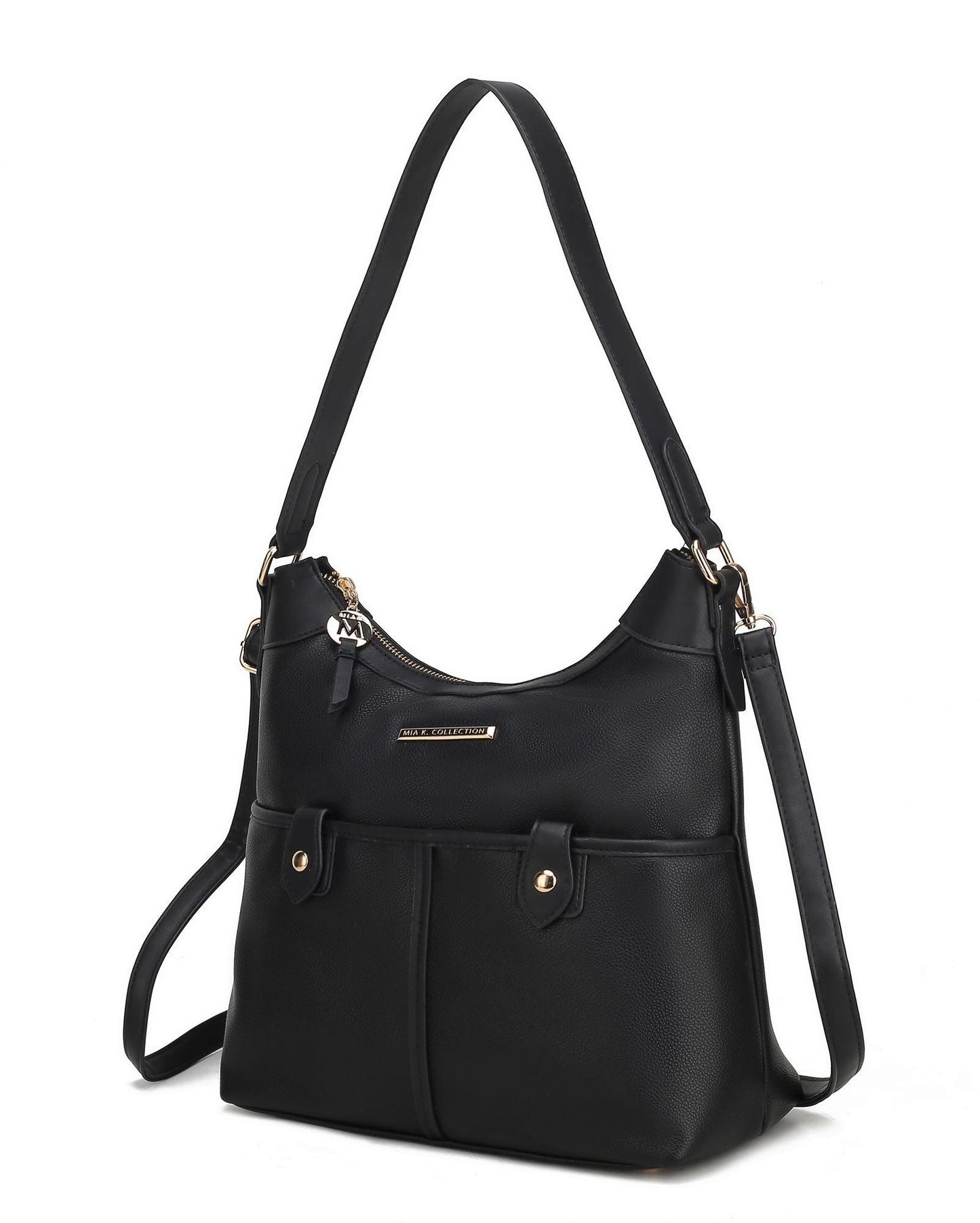 MKF Collection Harper Vegan Color Block Leather Women Shoulder Bag by Mia K