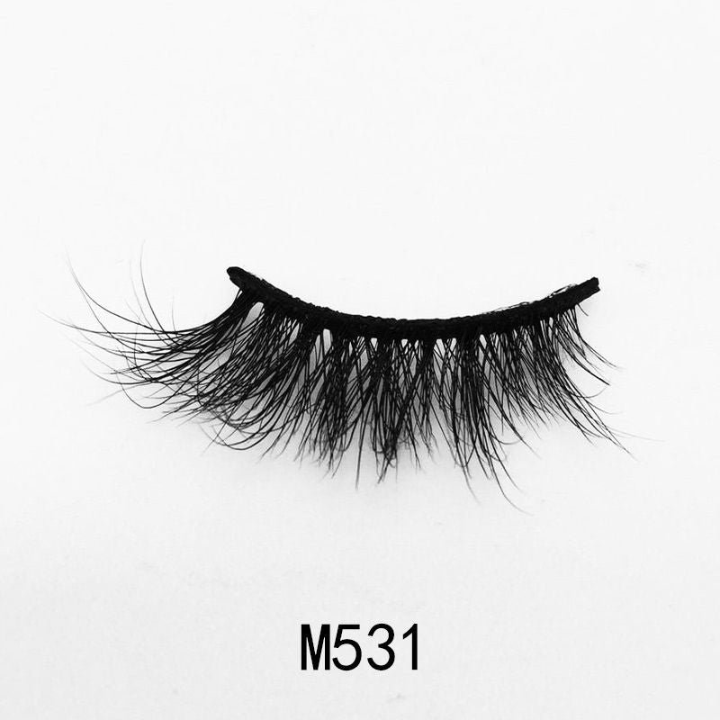 Handgemaakte Mink Wimpers Soft Curl Gevleugelde End Oog Langwerpige Valse Wimpers Dikke Kruis Natuurlijke Fake Lash Nieuwe Makeup Tools GroothandelDetails