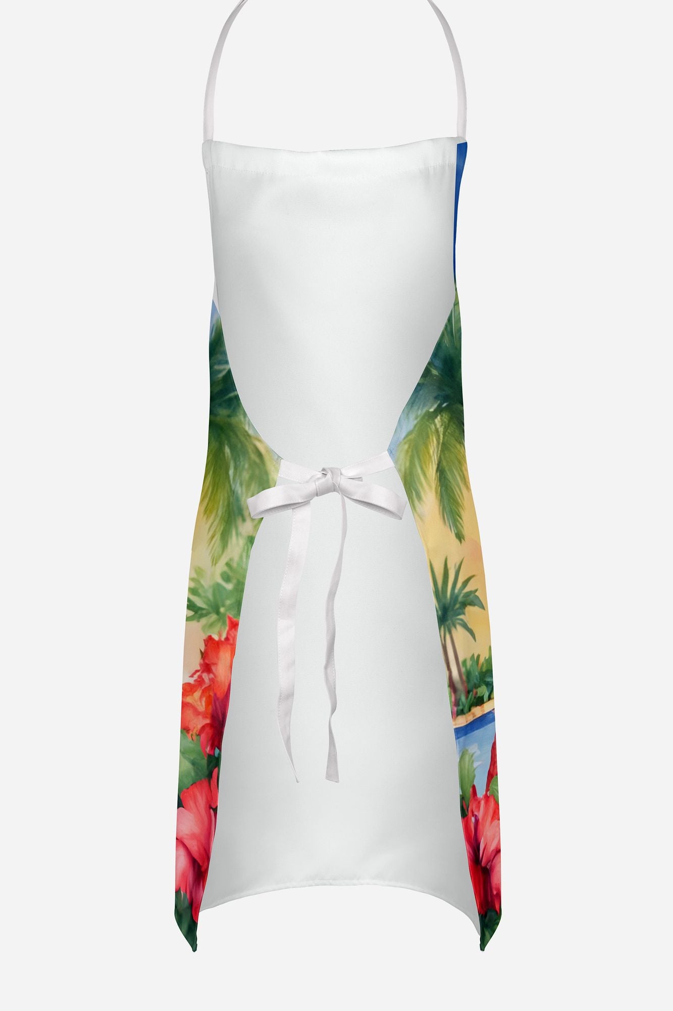 Doberman Pinscher Luau Apron Cooking Kitchen Server Baking Crafts Gardening for Adult Women Men, Unisex, Large, Multicolor
