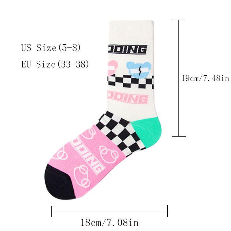 Womens Colorful Crew Socks Thin Soft Comfort Breathable Dress Socks Above Ankle Crew Socks For Business Casual. - Clothes For Her Online Store