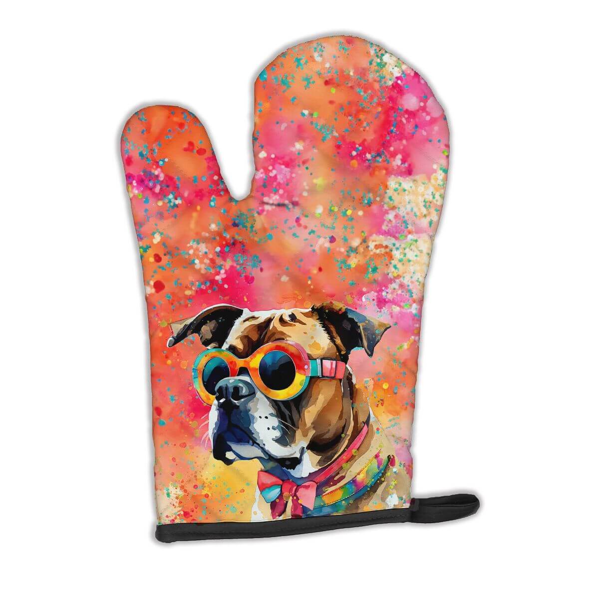 Boxer Hippie Dawg Oven Mitt Heat Resistant Thick Oven Mitt for Hot Pans and Oven, Kitchen Mitt Protect Hands, Cooking Baking Glove