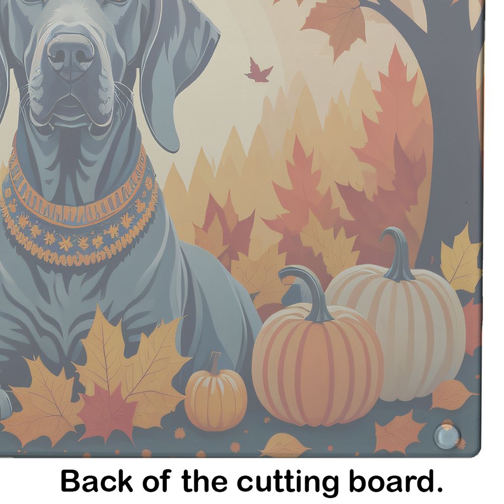 NEW Weimaraner Fall Glass Cutting Board Decorative Tempered Glass Kitchen Cutting and Serving Board Large Size Chopping Board