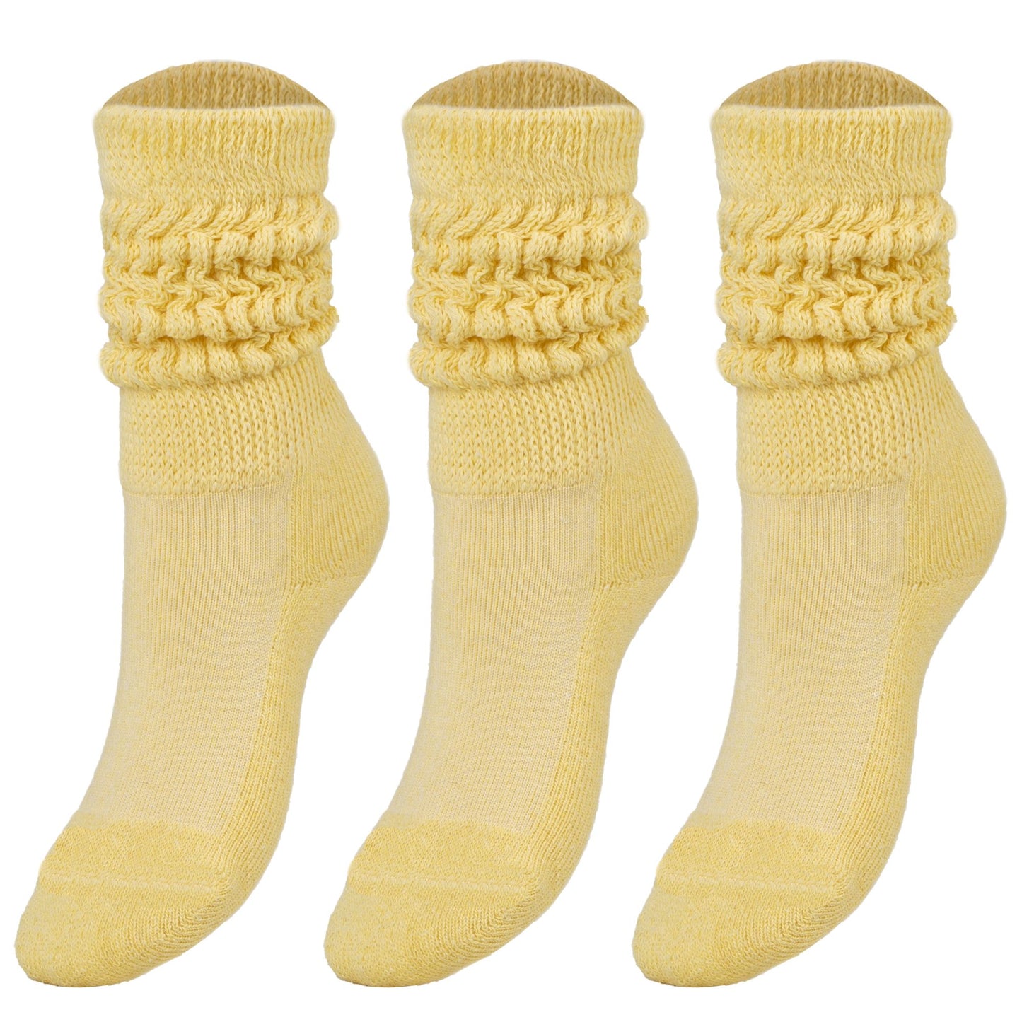 Kids Slouch Socks for Girls and Boys Knee High Cotton Scrunch Socks 3 to 15 Years Old 3 Pairs