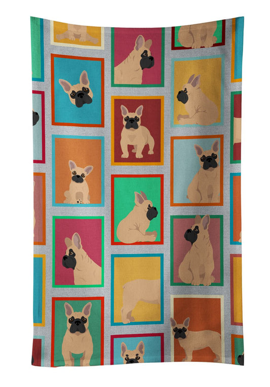 Lots of Fawn French Bulldog Kitchen Towel Dish Cloths Guest Hand Towel Decorative Bathroom Towel for Face,Tea, Dishcloth, Kitchen and Bath