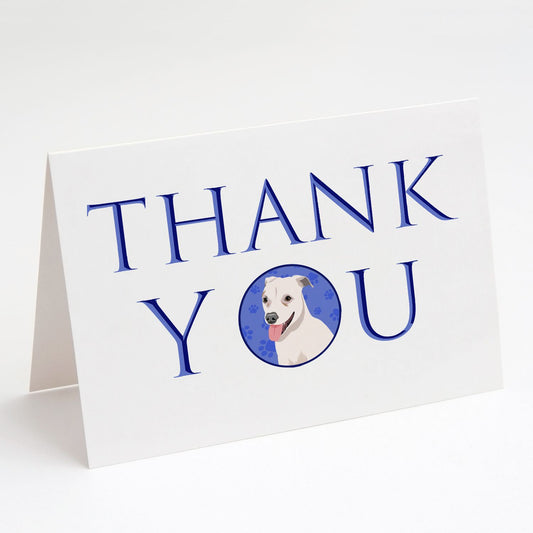 Pit Bull Puppy Thank You Greeting Cards Pack of 8 Blank Cards with Envelopes Whimsical A7 Size 5x7 Blank Note Cards