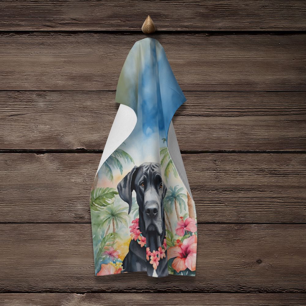 Great Dane Luau Kitchen Towel Dish Cloths Guest Hand Towel Decorative Bathroom Towel for Face,Tea, Dishcloth, Kitchen and Bath