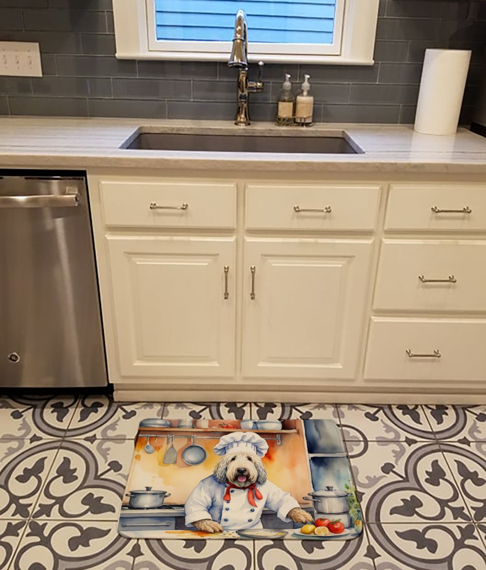 Komondor The Chef Memory Foam Kitchen Mat Machine Washable Anti-Fatigue Mat Cushion Comfort Bath Mat or Kitchen Rug
