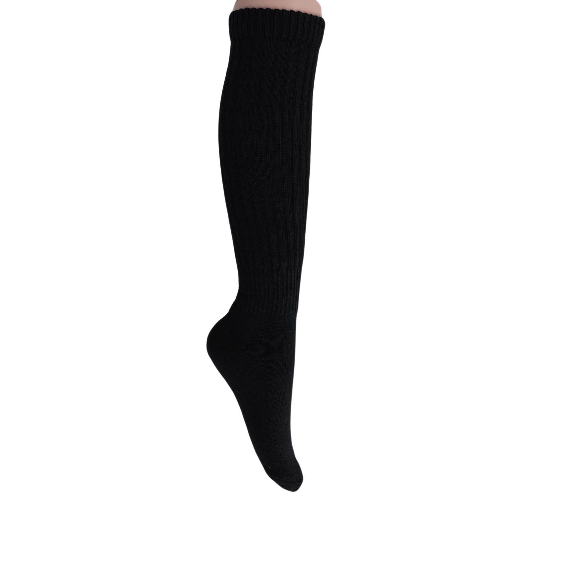 Slouch Socks for Women Extra Long Heavy Slouchy Scrunch Cotton Socks 1 Pair Shoe Size 5 to 10