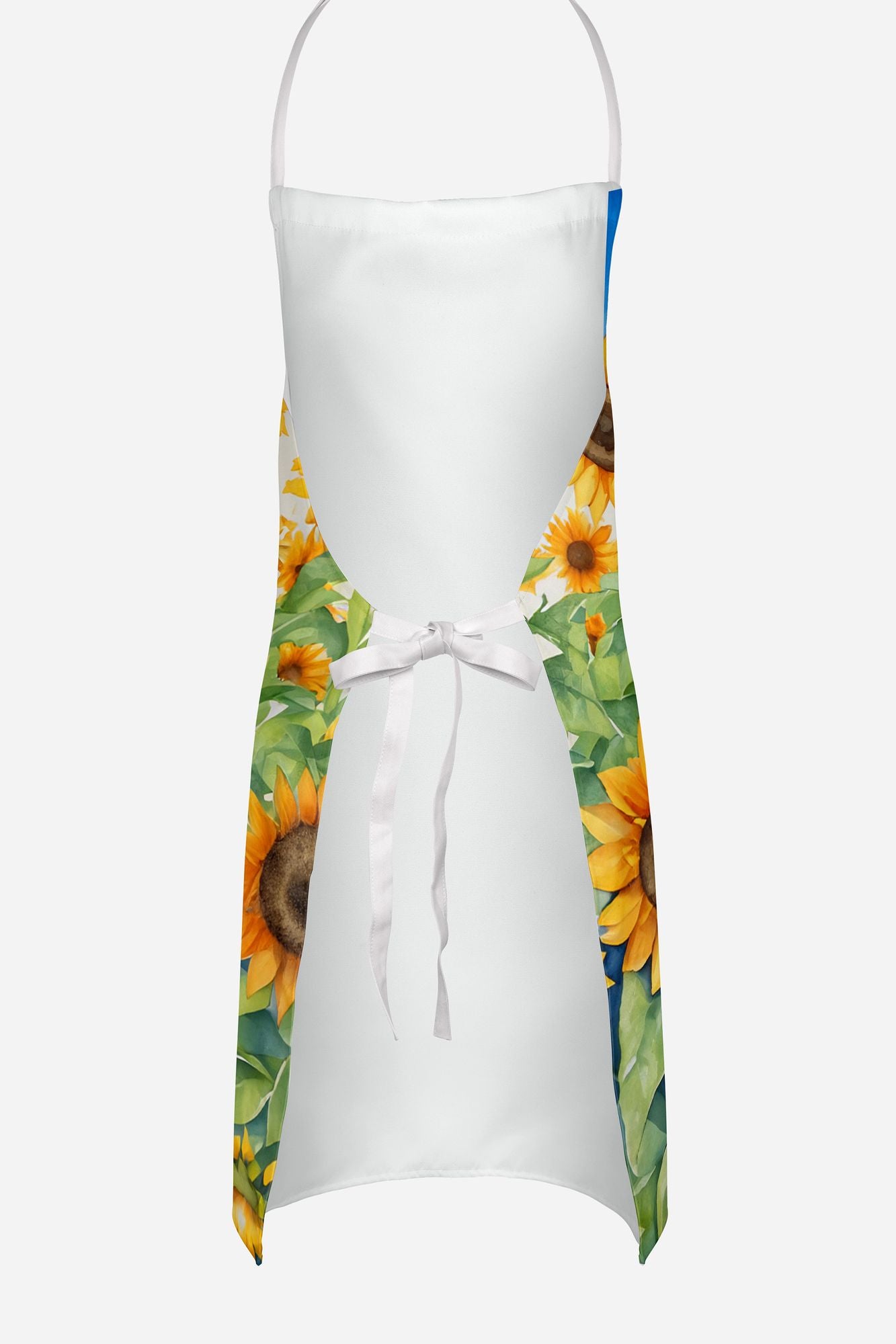 Cavalier Spaniel in Sunflowers Apron Cooking Kitchen Server Baking Crafts Gardening for Adult Women Men, Unisex, Large, Multicolor