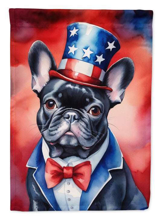 French Bulldog Patriotic American Garden Flag Mailbox Flag Decorative Yard Flag Banner Outside Patio Artwork Yard Flower Beds, Garden Size, Multicolor