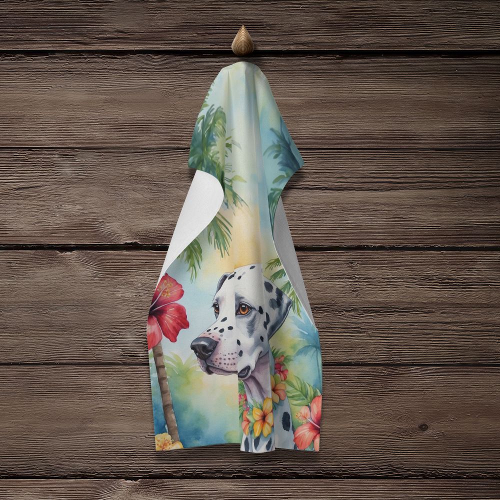 Dalmatian Luau Kitchen Towel Dish Cloths Guest Hand Towel Decorative Bathroom Towel for Face,Tea, Dishcloth, Kitchen and Bath