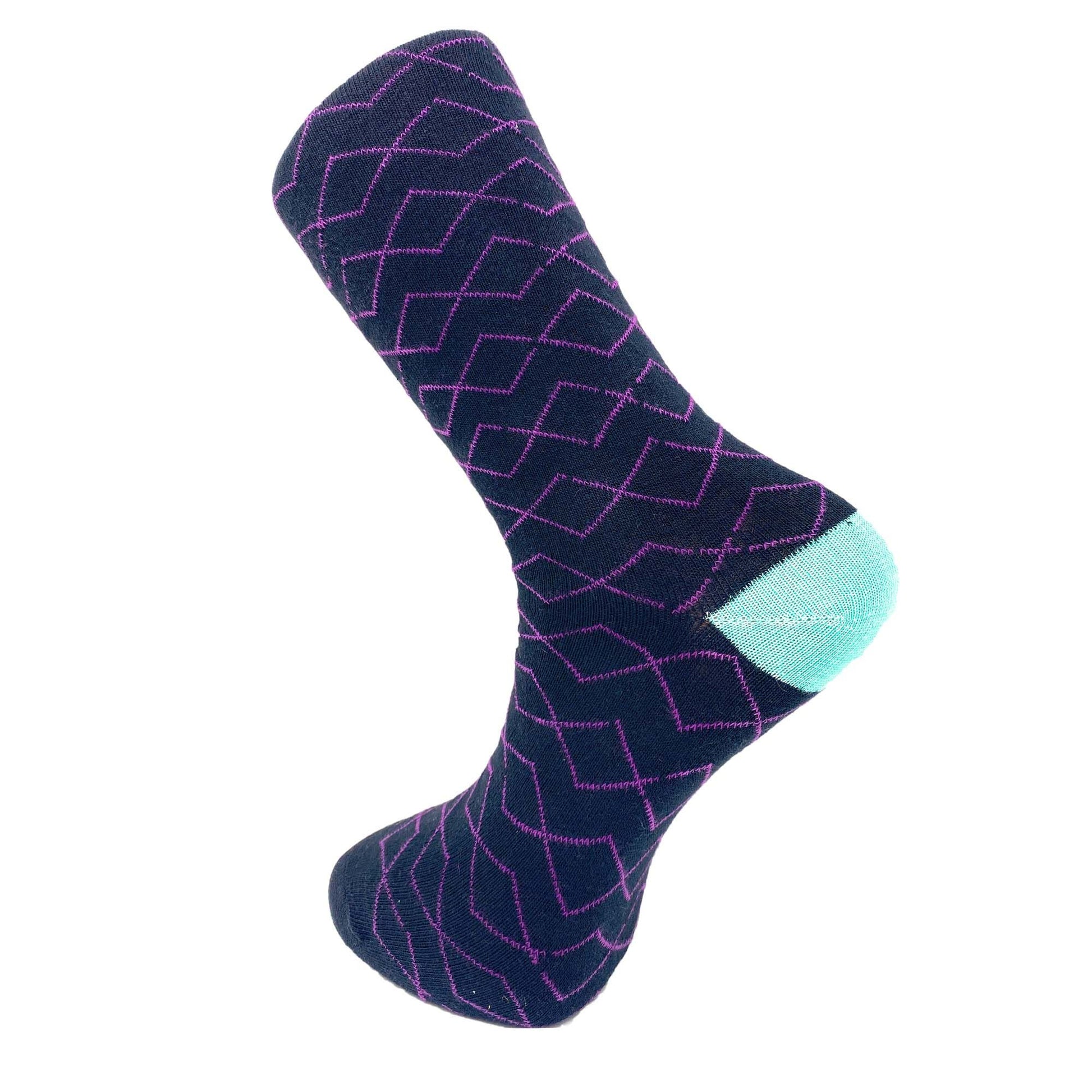 Colorful Funny Socks Novelty Crazy Cotton Crew Dress Socks 6 Pairs