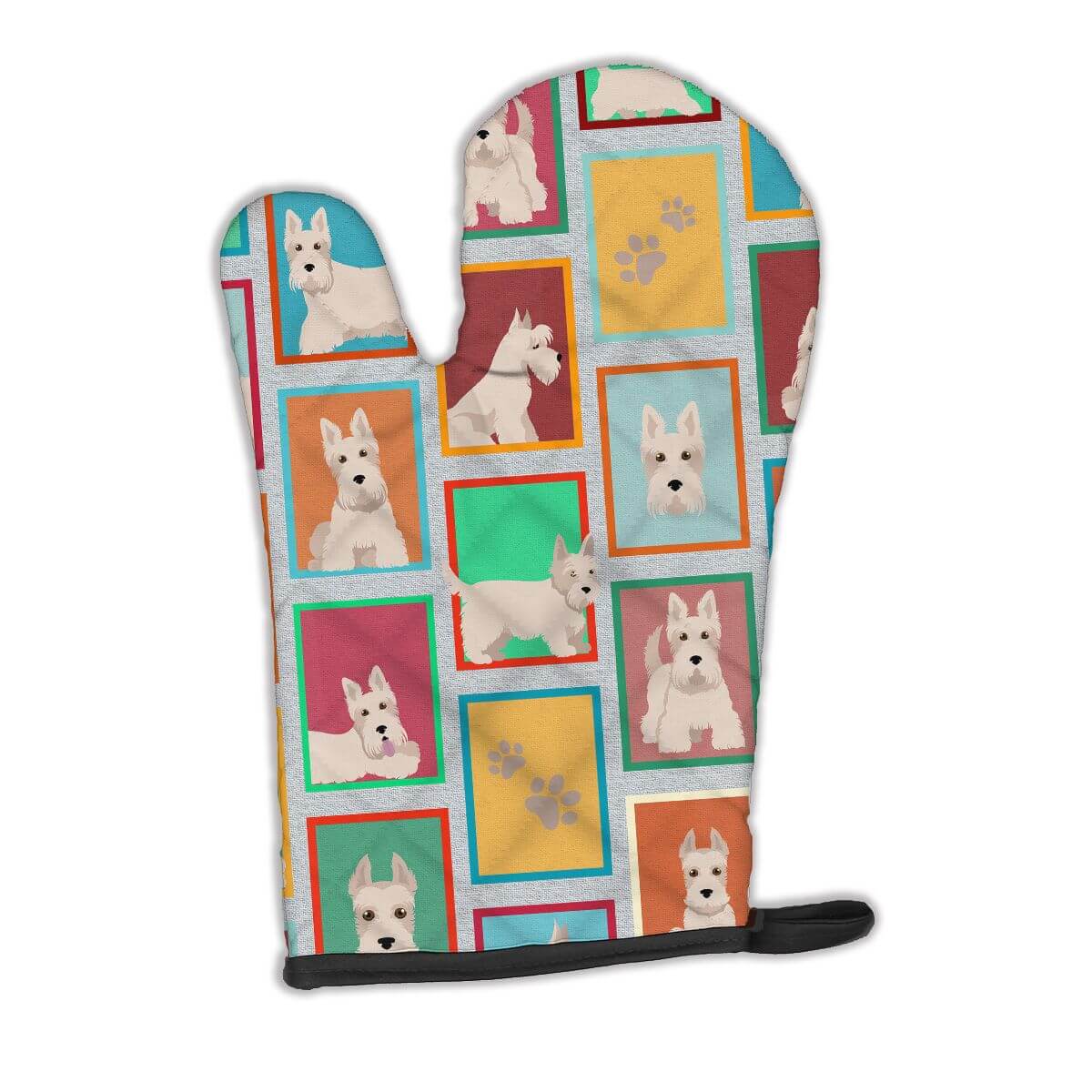 Lots of Wheaten Scottish Terrier Oven Mitt Heat Resistant Thick Oven Mitt for Hot Pans and Oven, Kitchen Mitt Protect Hands, Cooking Baking Glove