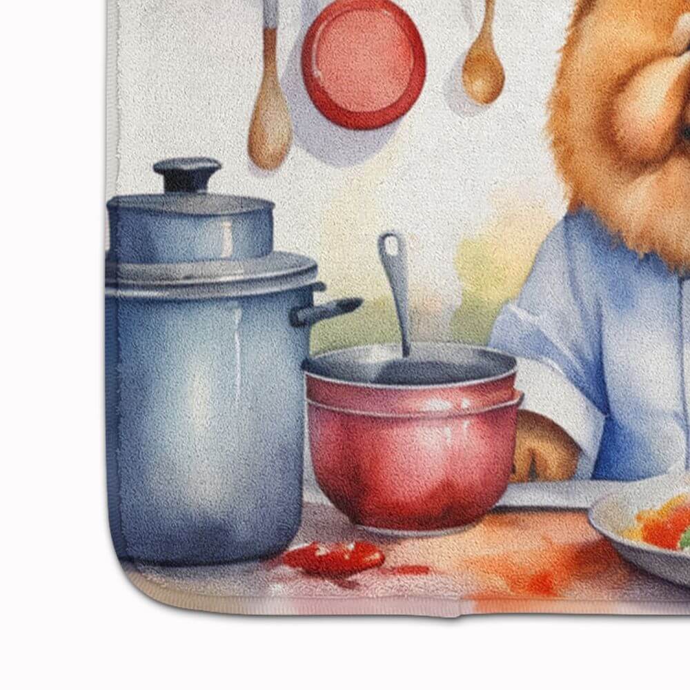 Chow Chow The Chef Memory Foam Kitchen Mat Machine Washable Anti-Fatigue Mat Cushion Comfort Bath Mat or Kitchen Rug