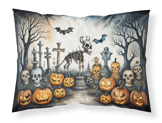 Pet Cemetery Spooky Halloween Standard Pillowcase Lightweight Super Soft Easy Care Decorative Artwork Pillowcase, Standard
