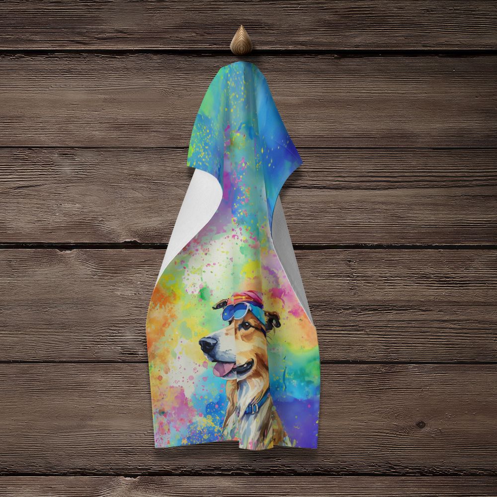 Collie Hippie Dawg Kitchen Towel Dish Cloths Guest Hand Towel Decorative Bathroom Towel for Face,Tea, Dishcloth, Kitchen and Bath