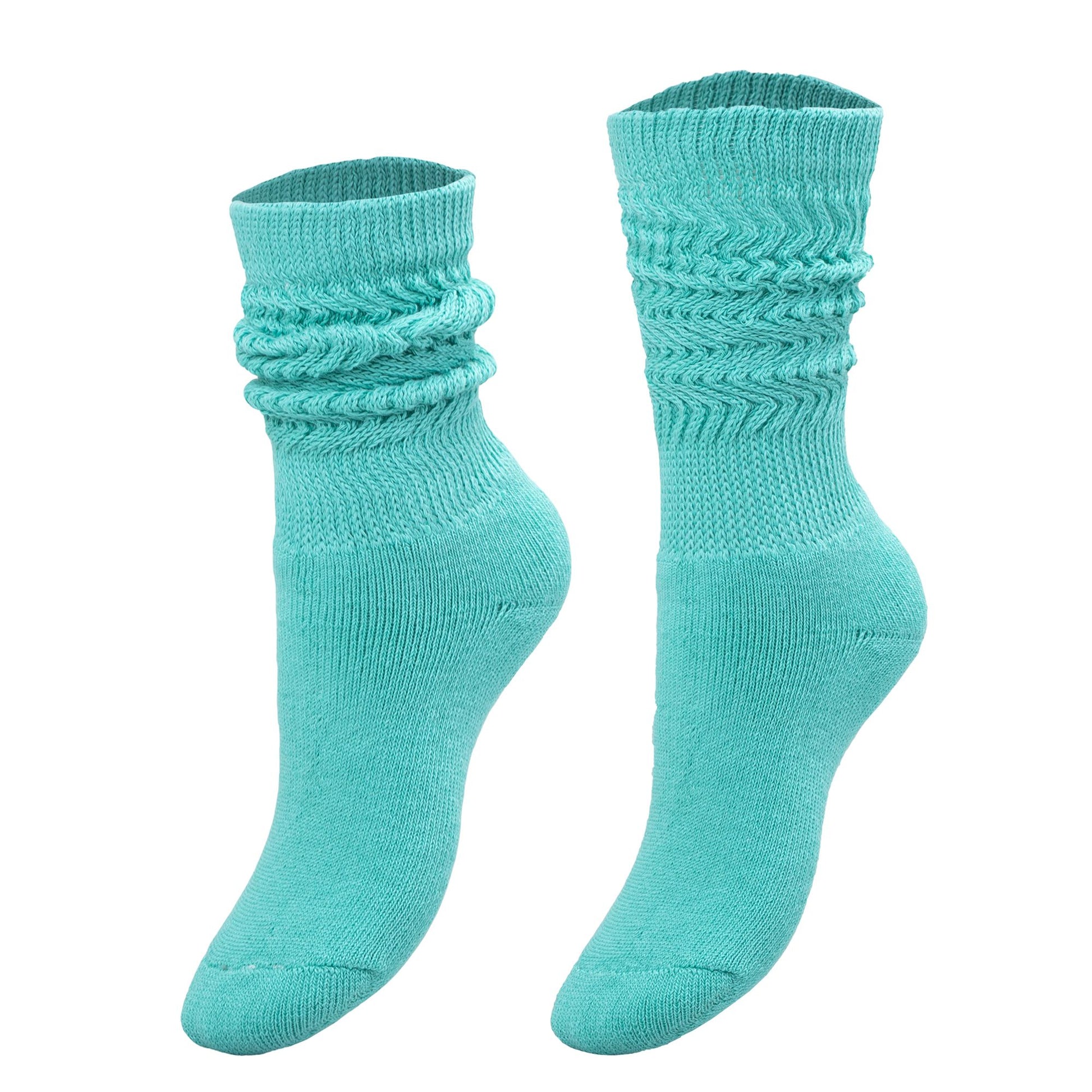 Kids Slouch Socks for Girls and Boys Knee High Cotton Scrunch Socks 3 to 15 Years Old 3 Pairs