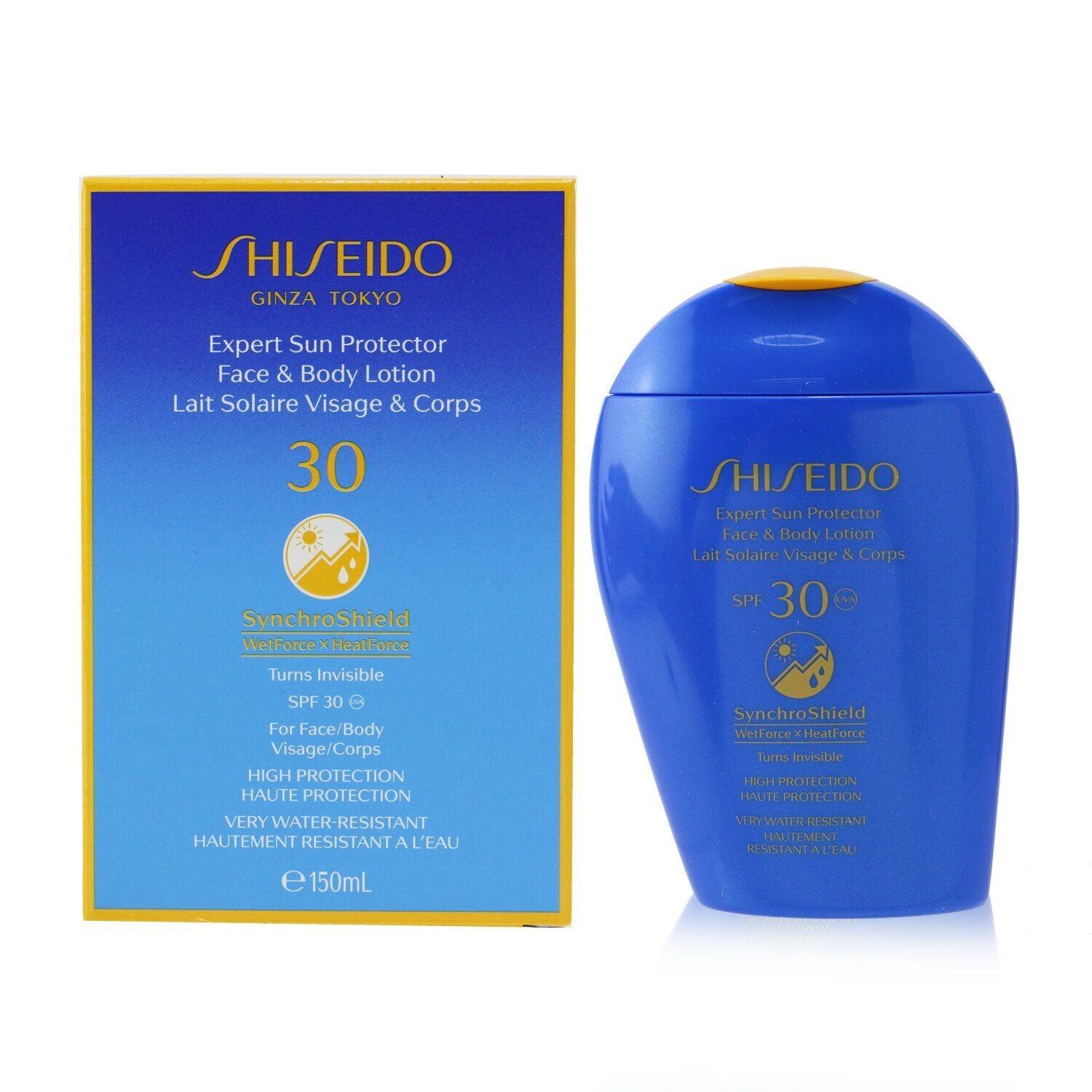 SHISEIDO - Expert Sun Protector Face & Body Lotion SPF 30 UVA (Turn Invisible, High Protection, Very Water-Resistant) 15675 150ml/5.07oz