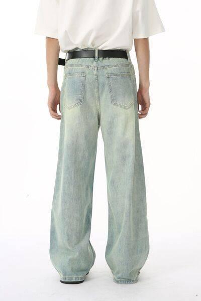 Wide Leg Jeans with Pockets