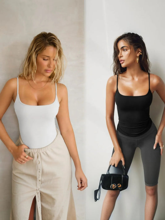 Square Neck 2 Piece Cami - Clothes For Her Online Store