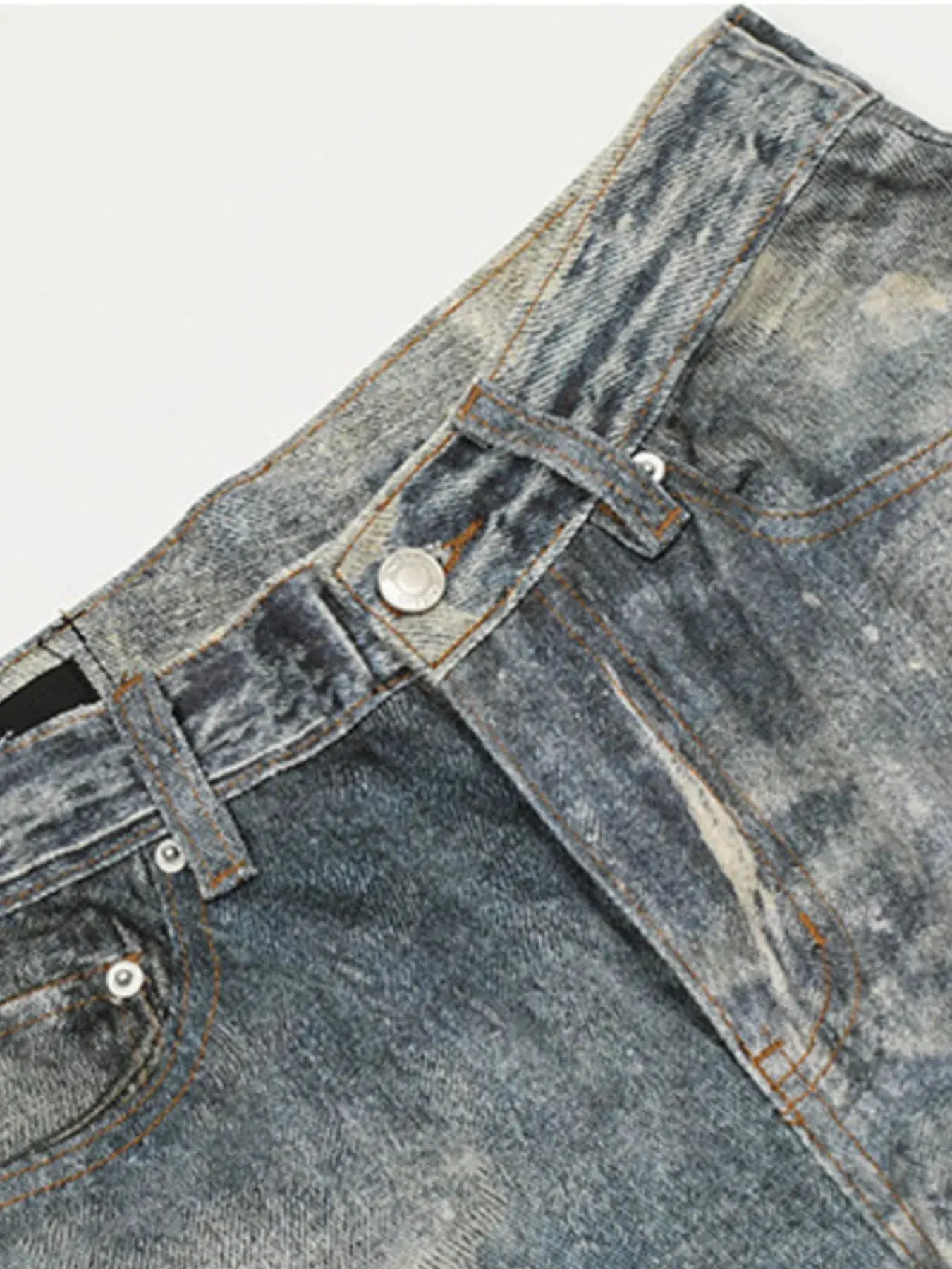 Men's Vintage Wide Leg Denim Jeans