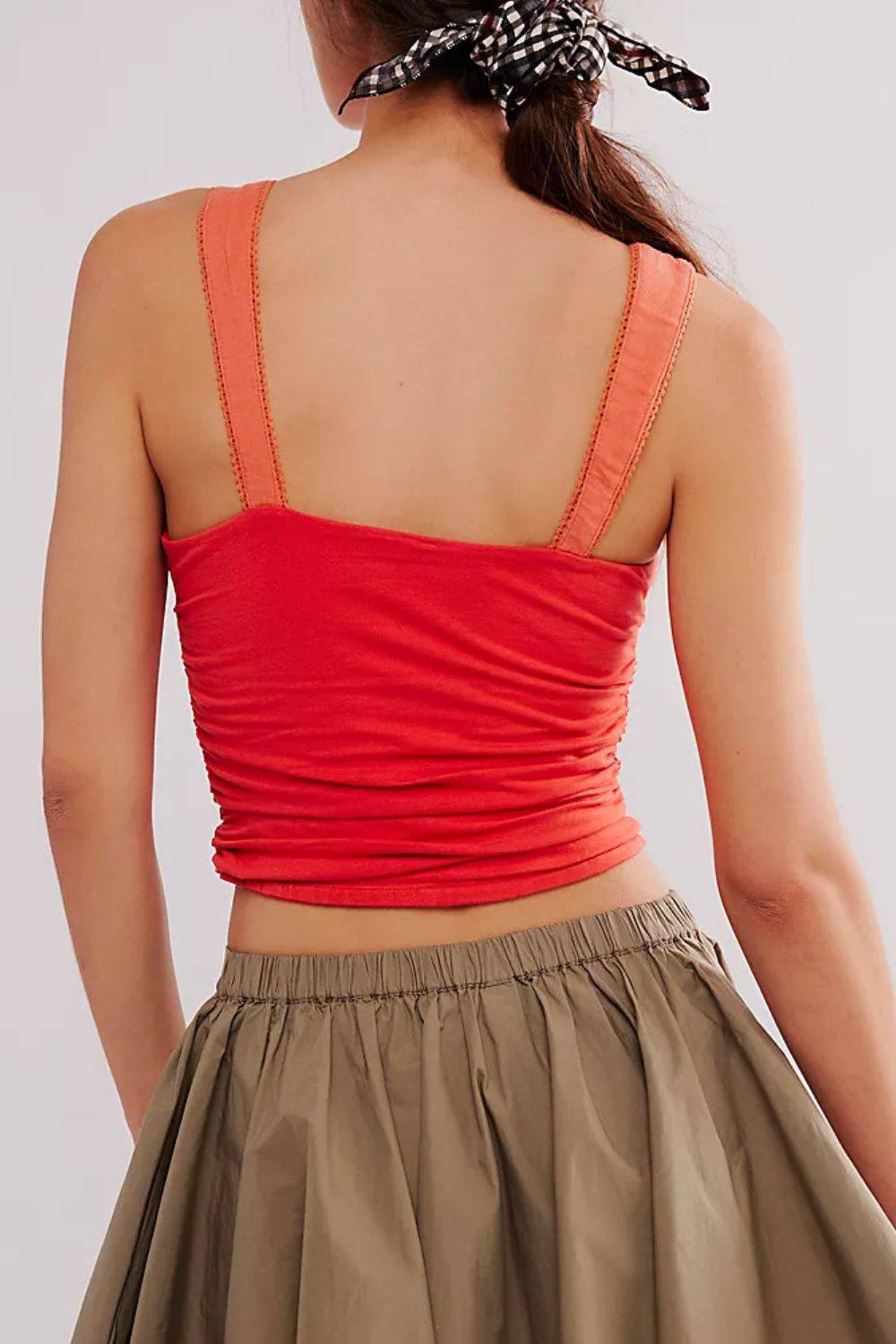 Square Neck Wide Strap Cami - Clothes For Her Online Store