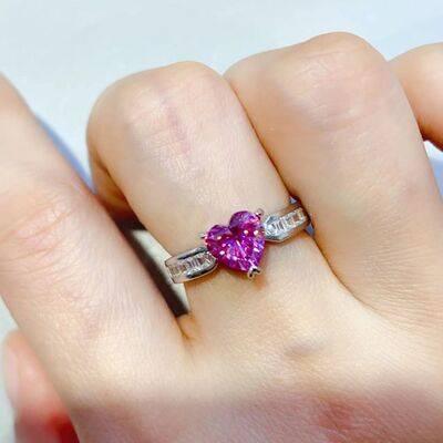 1 Carat Moissanite 925 Sterling Silver Ring - Clothes For Her Online Store