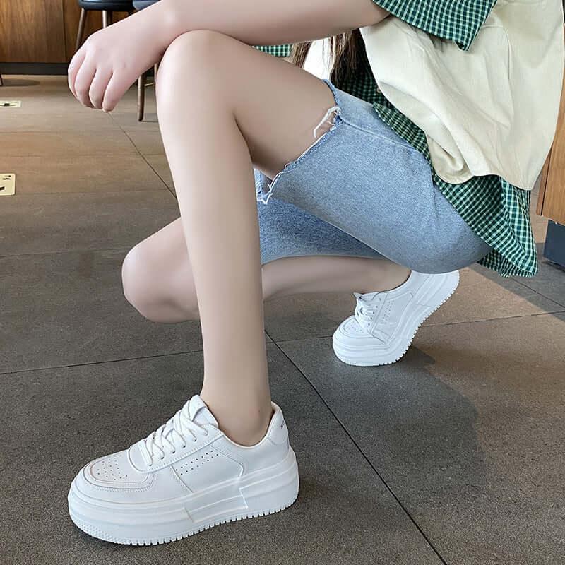 Lace Up Platform Sneakers - Clothes For Her Online Store