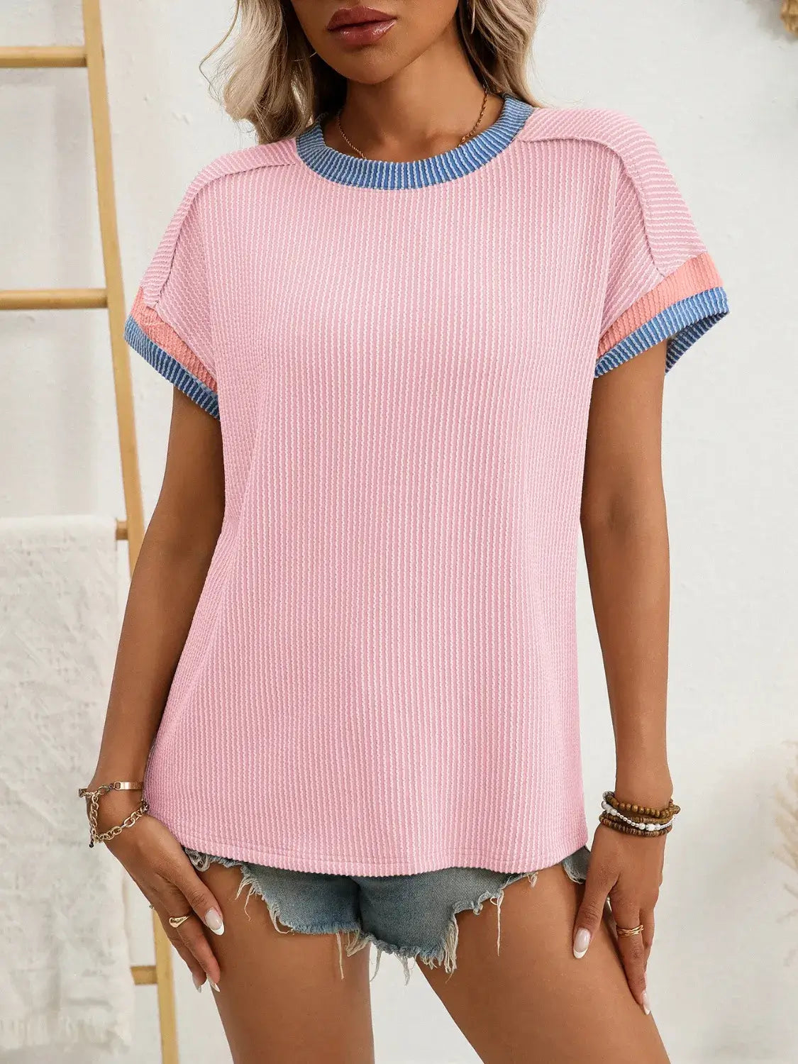 Round Neck Short Sleeve T-Shirt