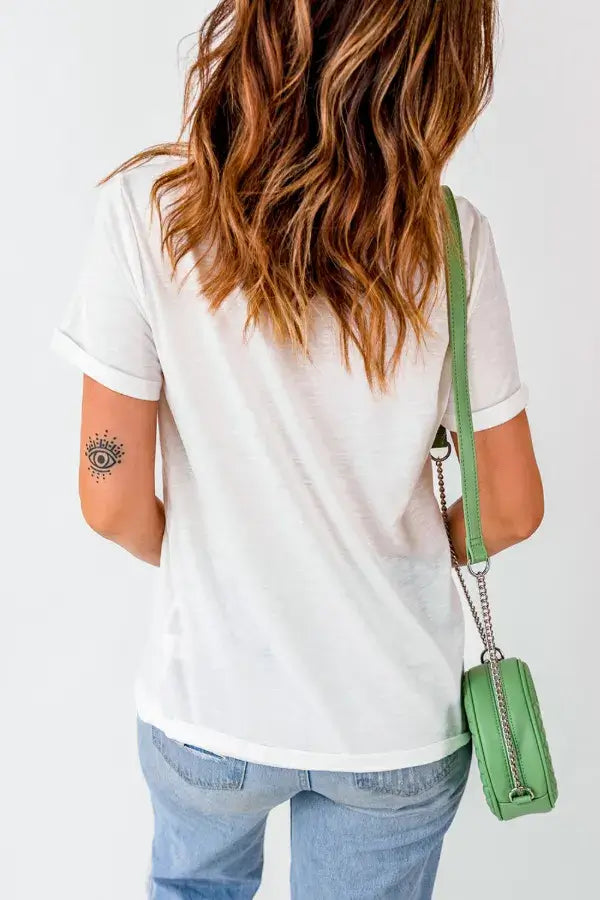 MAMA Letter Crew Neck Tee