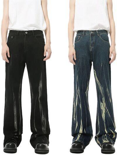 Tie-Dye Jeans with Pockets - Clothes For Her Online Store