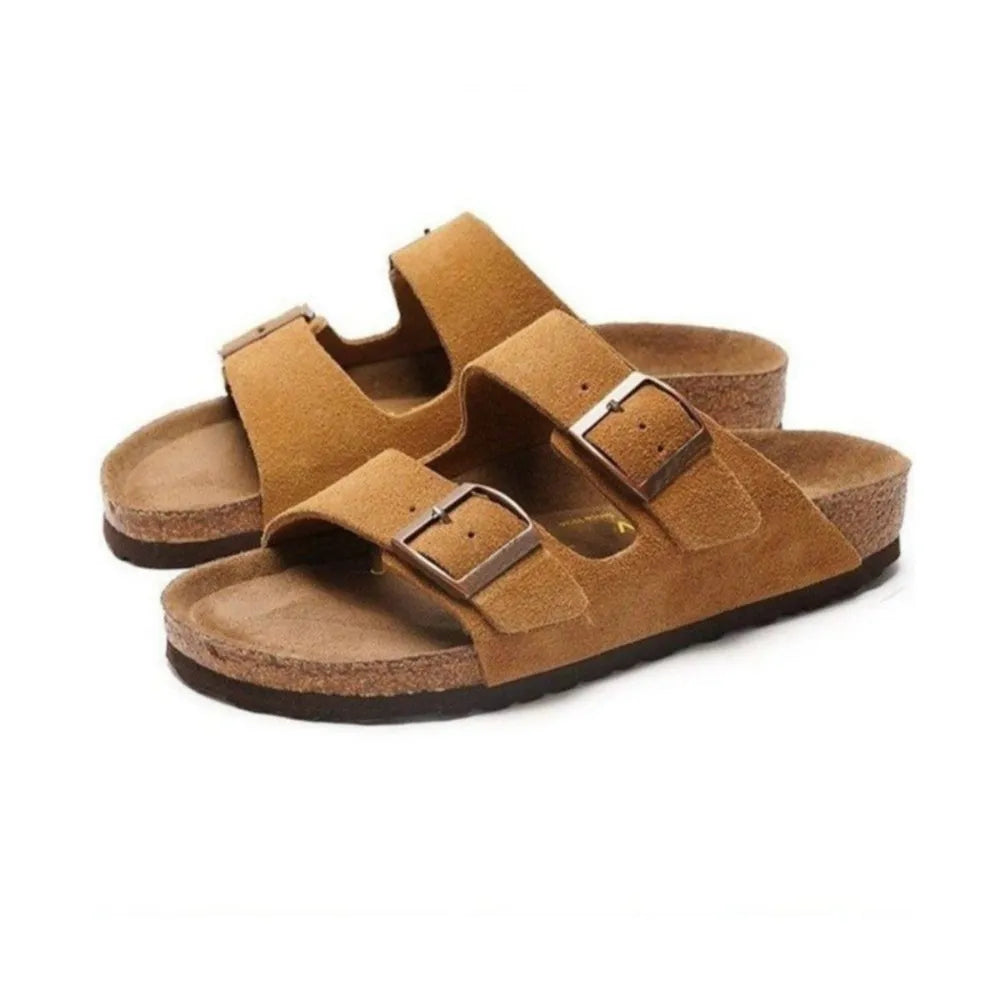 Double Buckle Open Toe Sandals