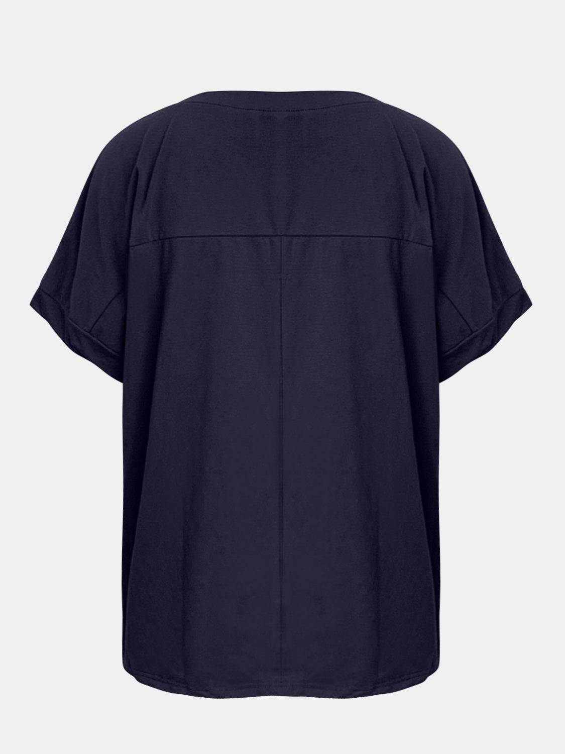 Baseball Round Neck Half Sleeve T-Shirt - Clothes For Her Online Store