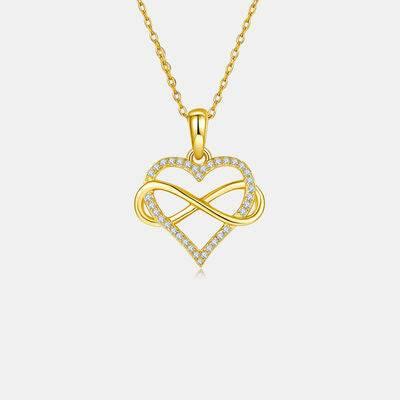 Moissanite 925 Sterling Silver Heart Shape Necklace