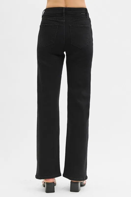 RISEN High Rise Wide Jeans