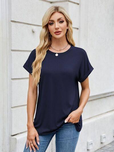 Florira Round Neck Short Sleeve T-Shirt