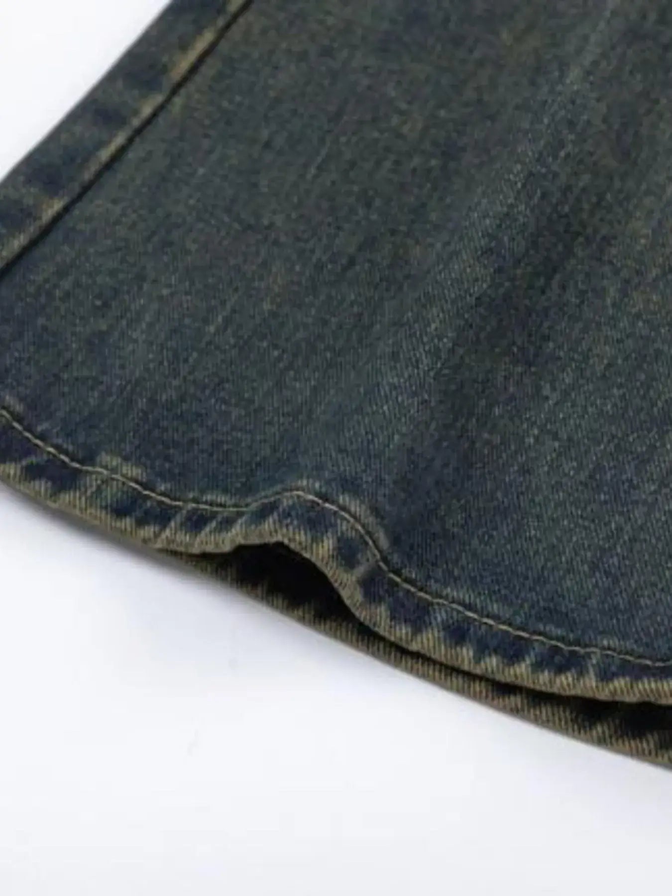 Men's Full Size Vintage Wash Bootcut Denim Jeans Plus Size