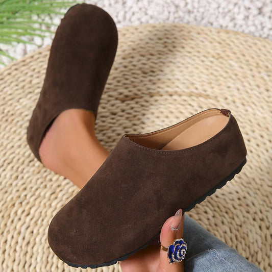 Round Toe Flats Slip-Ons - Clothes For Her Online Store