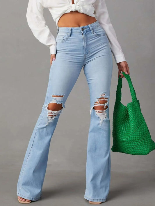 Distressed Jeans with Pockets