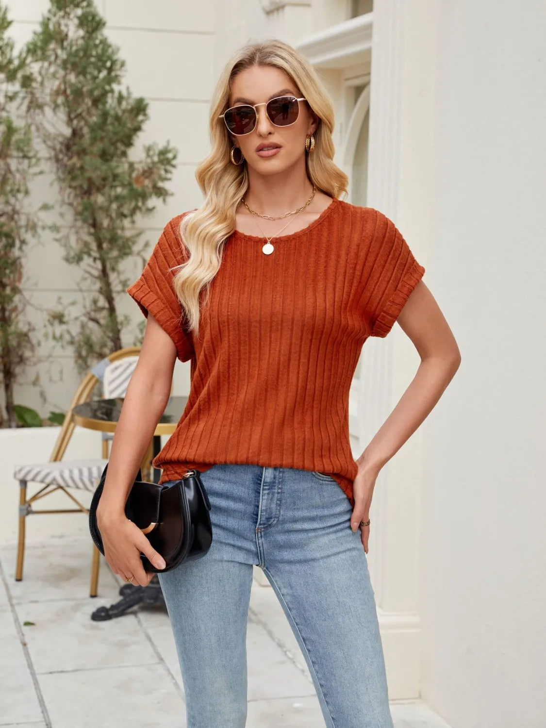 Round Neck Short Sleeve T-Shirt