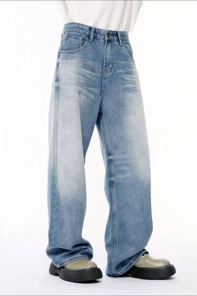 Wide Leg Jeans with Pockets