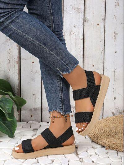 Open Toe Platform Sandals - Clothes For Her Online Store