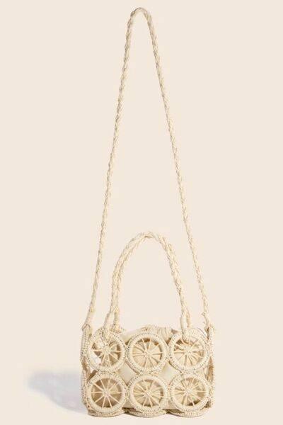 Fame Intricate Braided Wheels Crossbody Bag