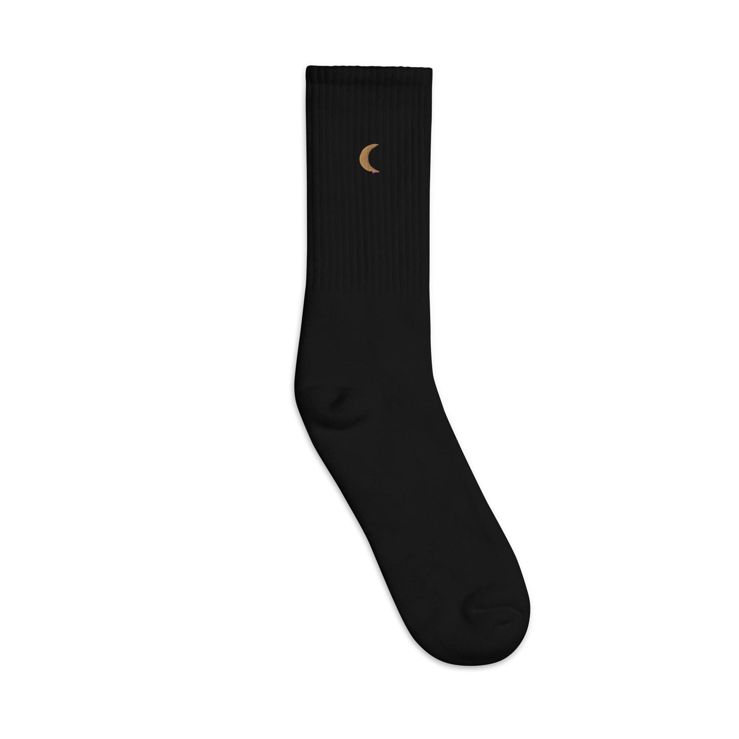 Moon Landing Embroidered Socks