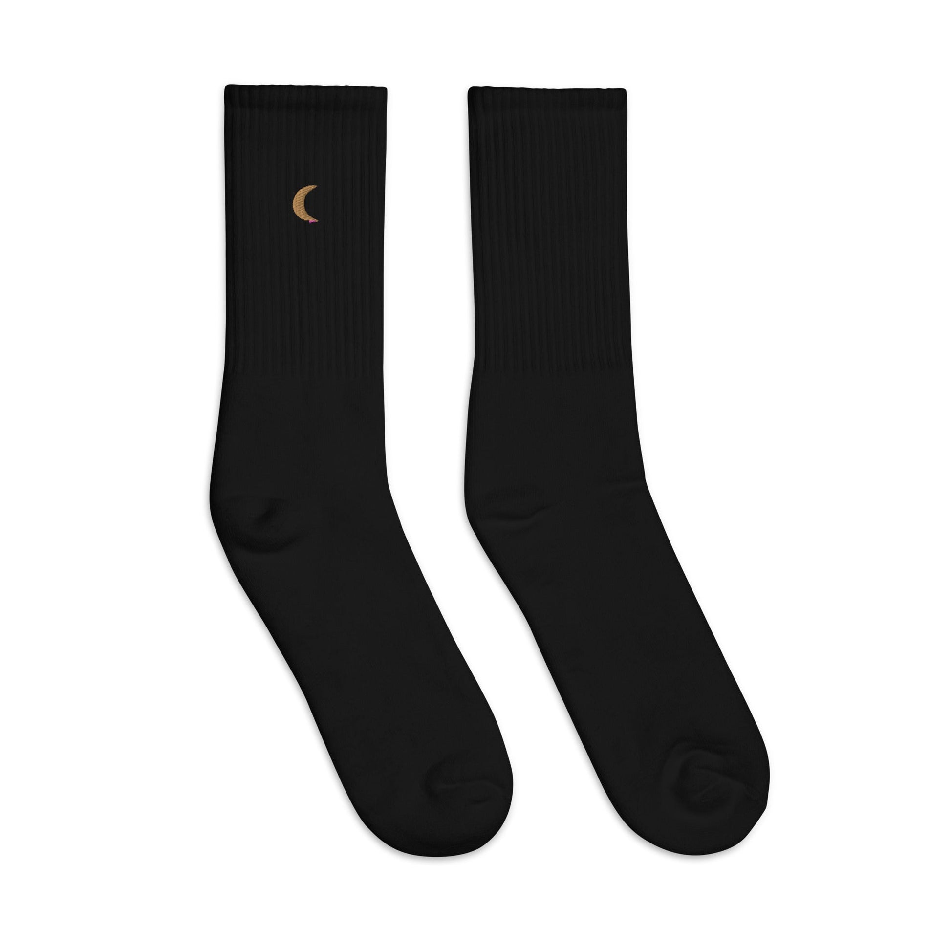 Moon Landing Embroidered Socks